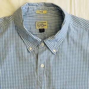 J Crew Secret Wash Stretch Button Down Casual Long Sleeve Shirt
